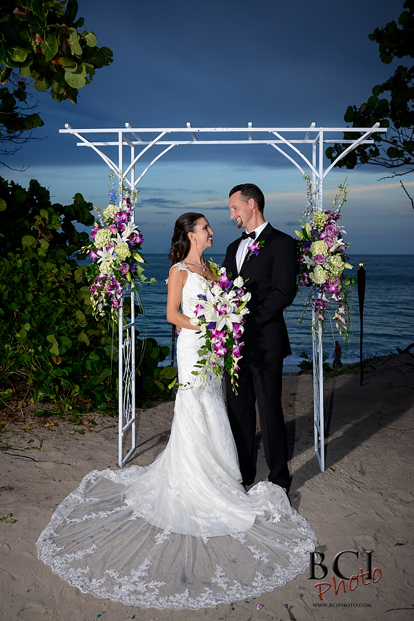 Evening Jupiter Beach Resort Wedding