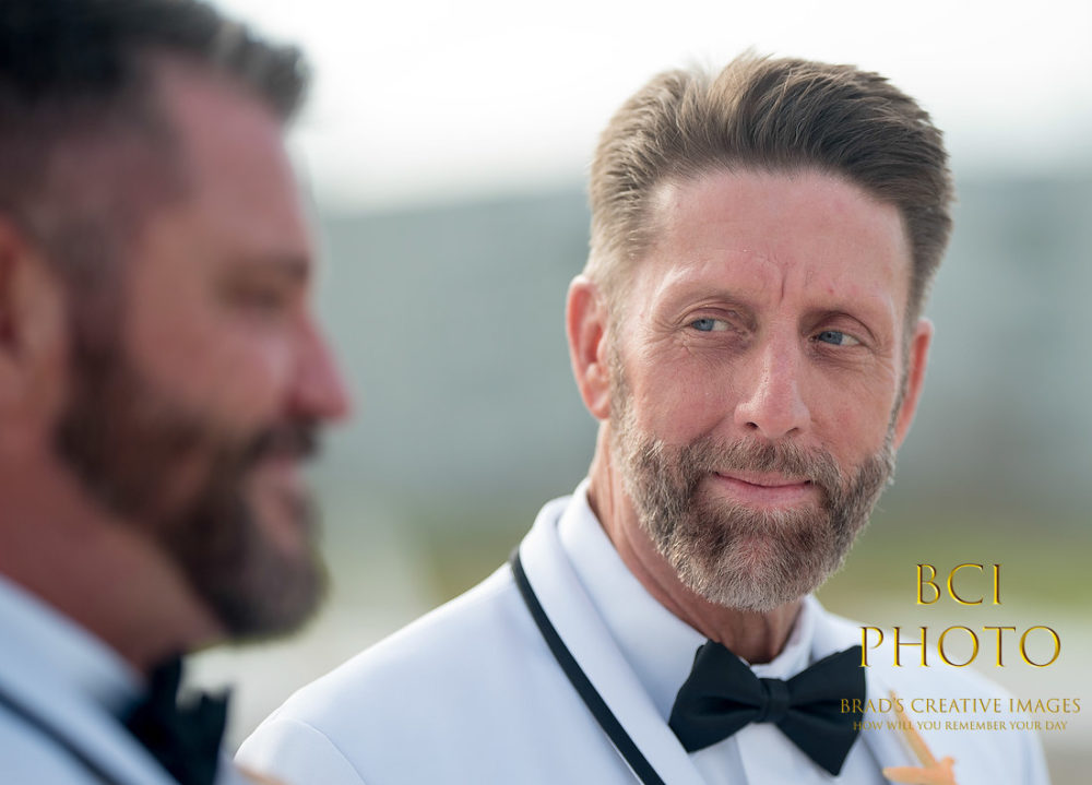 Two Grooms and a Cake! Wedding at IRP Marriott Brads Creative Images