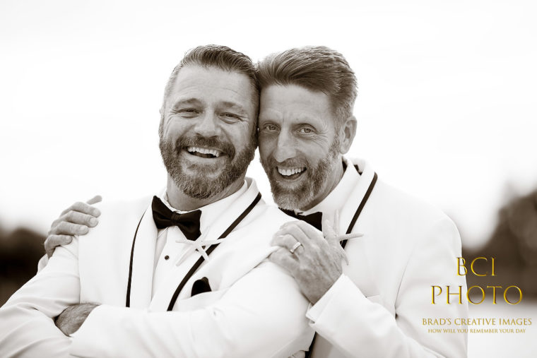 Two Grooms and a Cake! Wedding at IRP Marriott